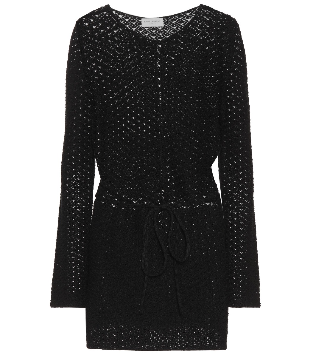 SAINT LAURENT Knitted cotton dress